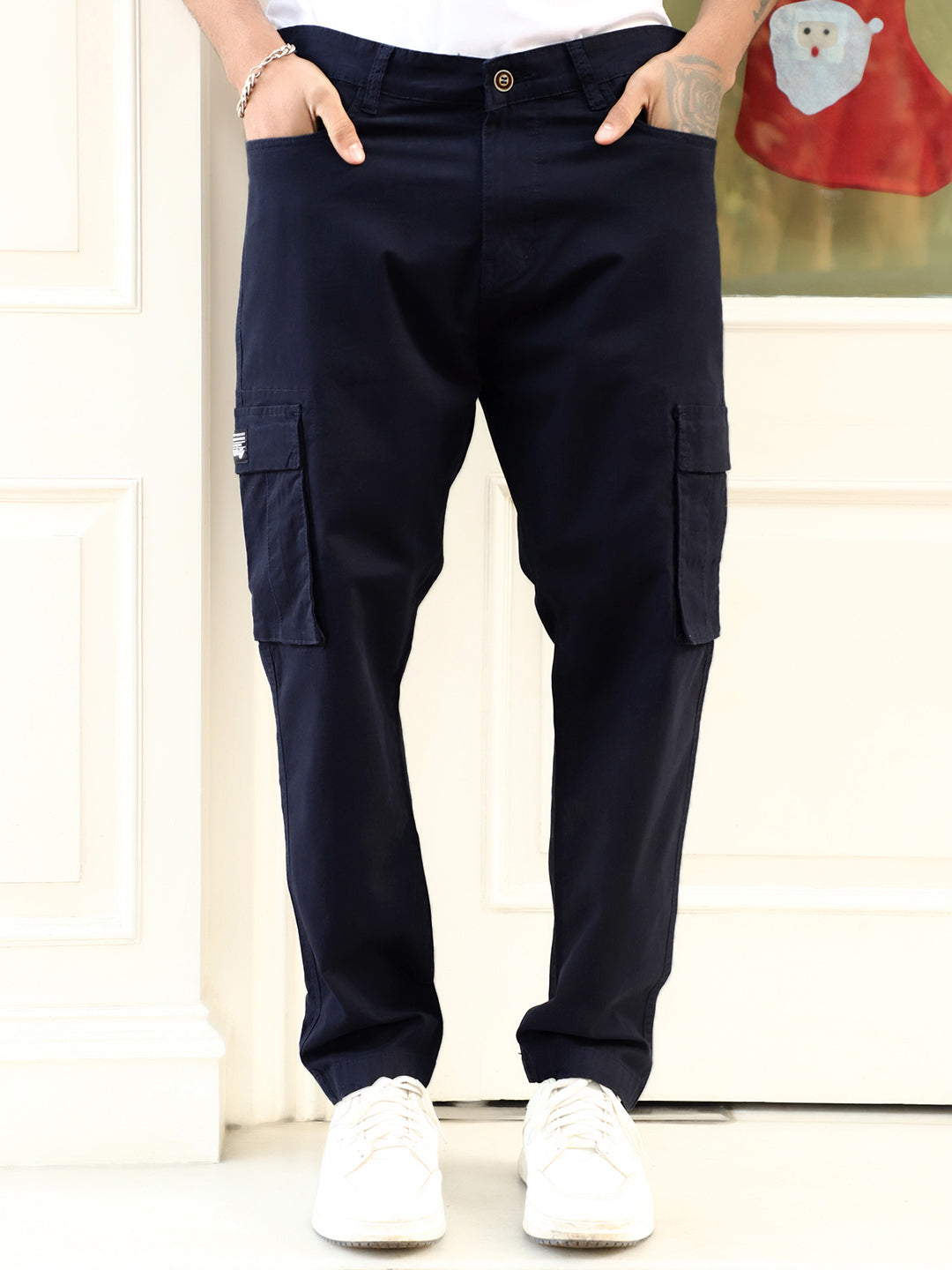 Cyprus Trek Navy Blue Cotton Cargo