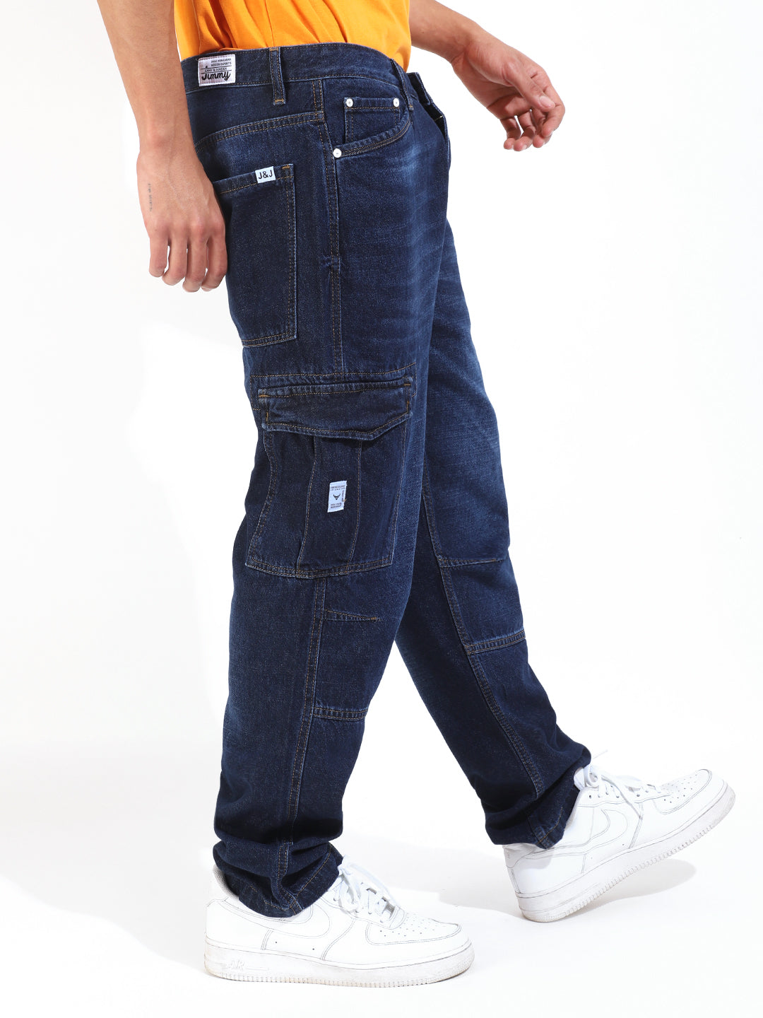 Medium Blue Baggy Fit Denim Jeans