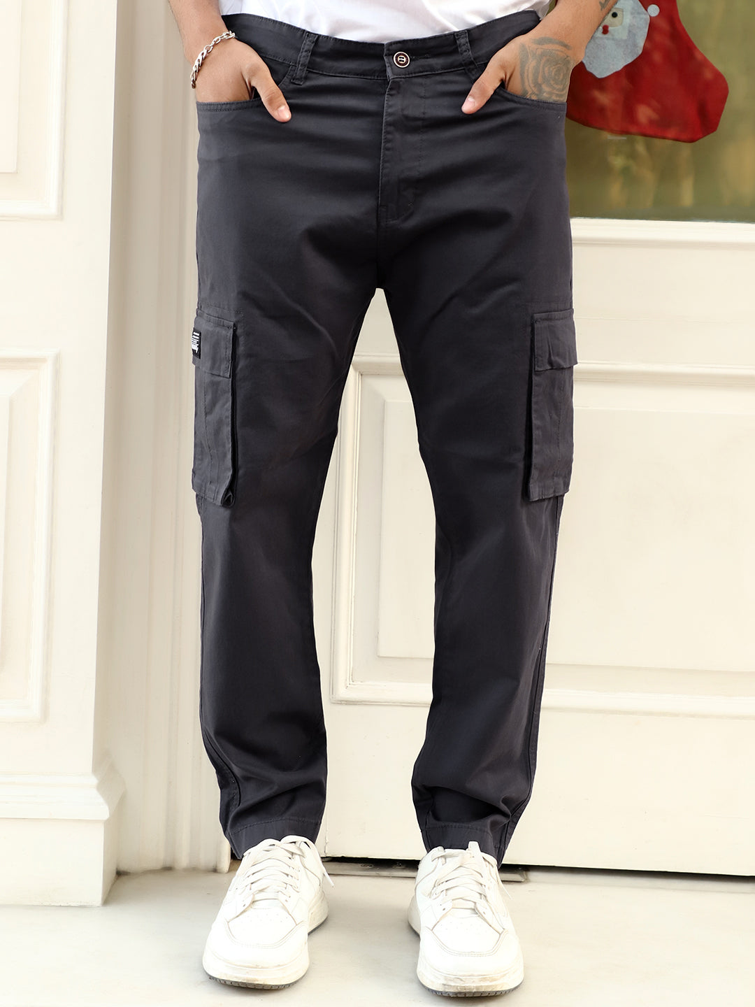 Cyprus Trek Dark Grey Cotton Cargo