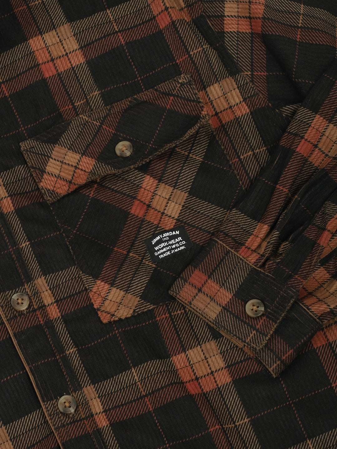 Dope Brown Check Full Sleeve Shirt