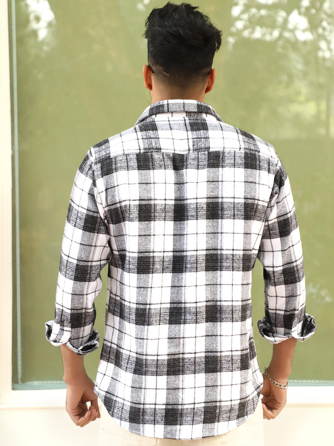 Thunderbird Black Check Full Sleeve Shirt