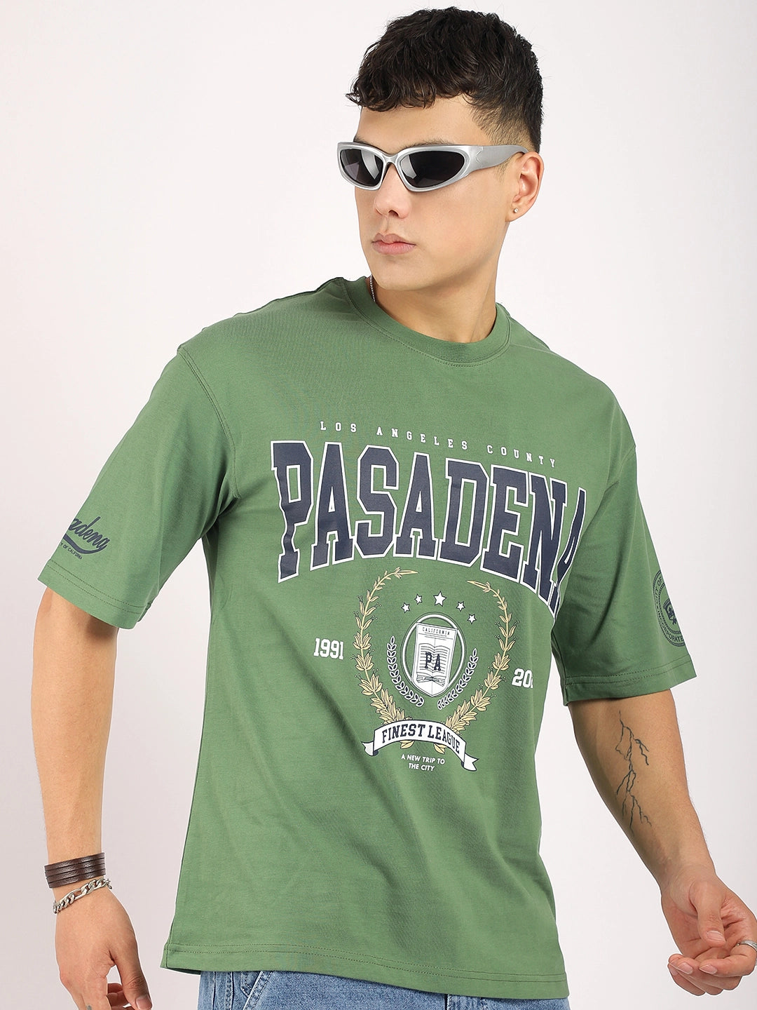 Hot Mess Forest Green Oversized Tee