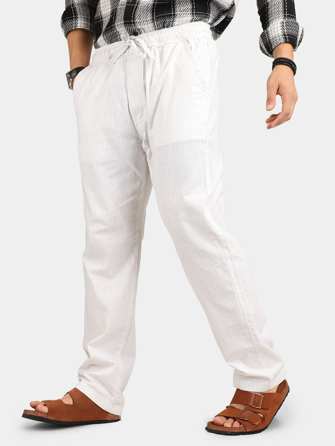 Arabic Linen White Trouser
