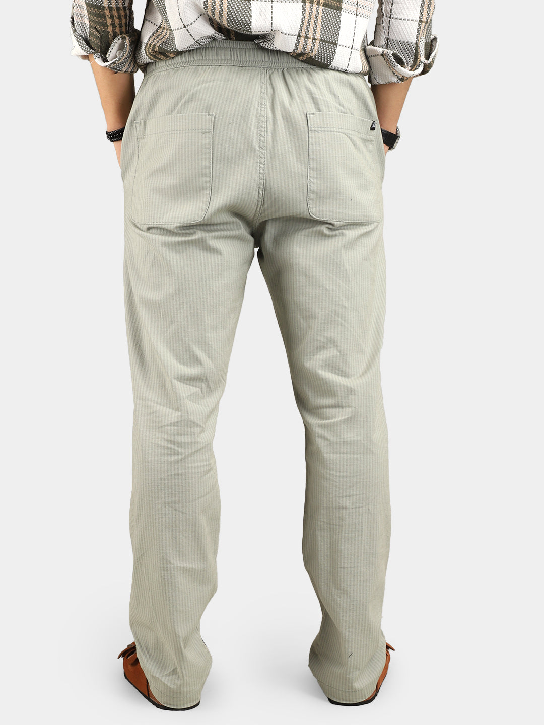 Arabic Linen Ash Grey Trouser