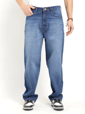 Old Street Light Blue Denim Cargo