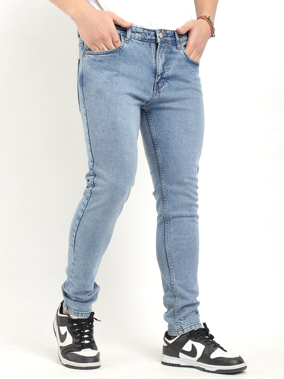 Indigo Fade Blue Denim Jeans