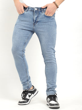 Indigo Fade Blue Denim Jeans