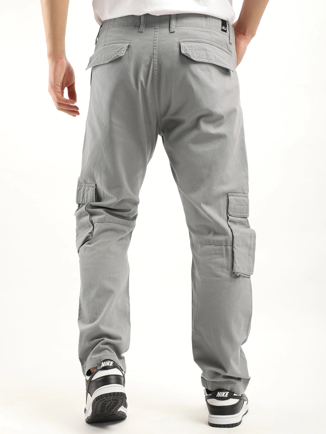 Crime Light Grey Multi Pocket Cargo