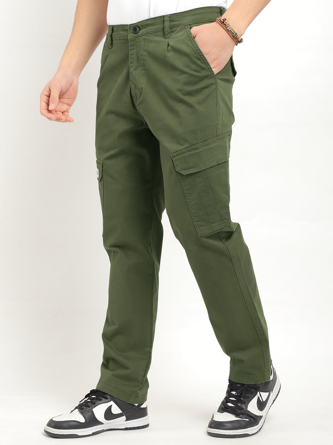 Regal Wears Dark Green Cotton Cargo