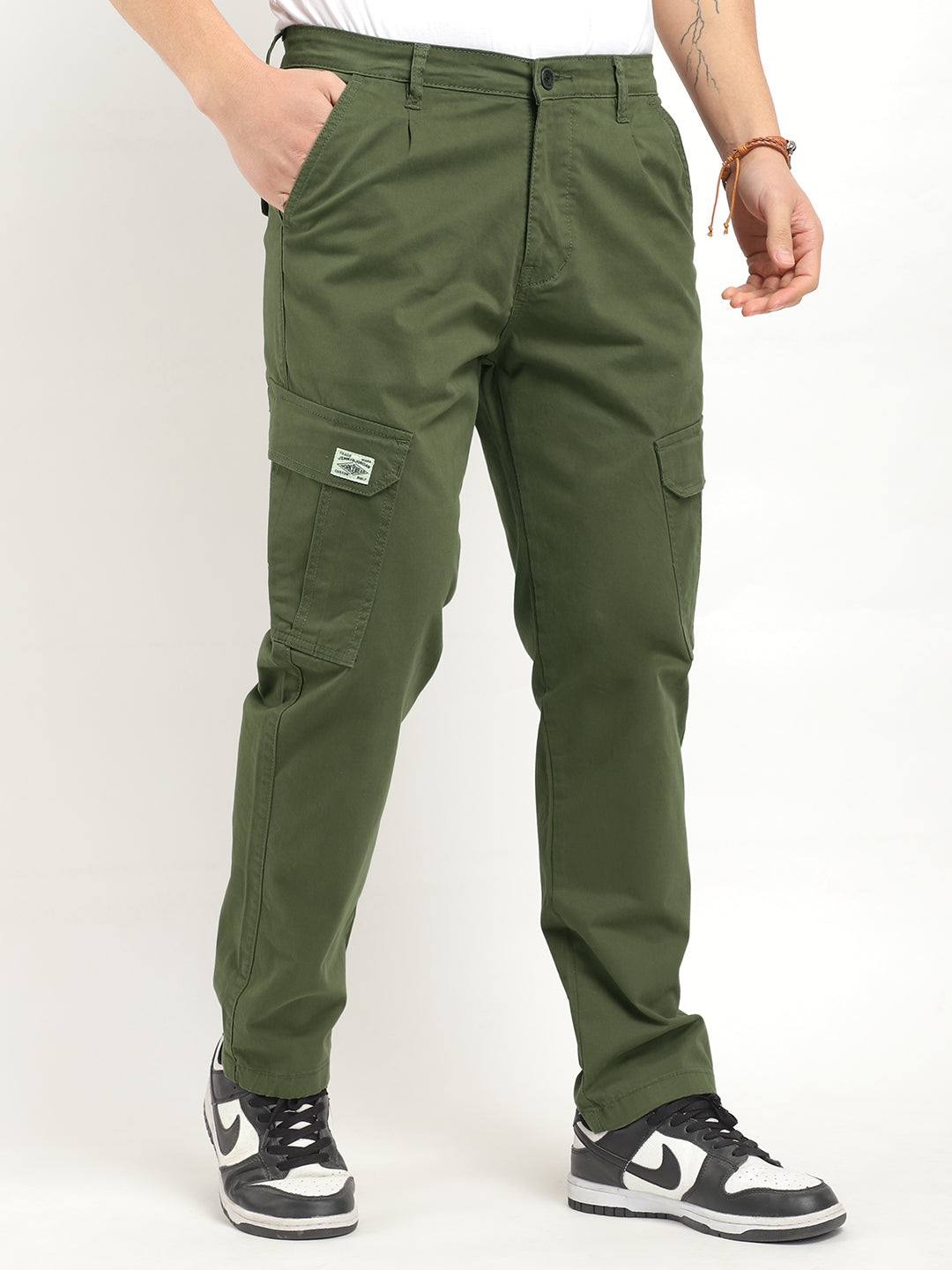 Regal Wears Dark Green Cotton Cargo