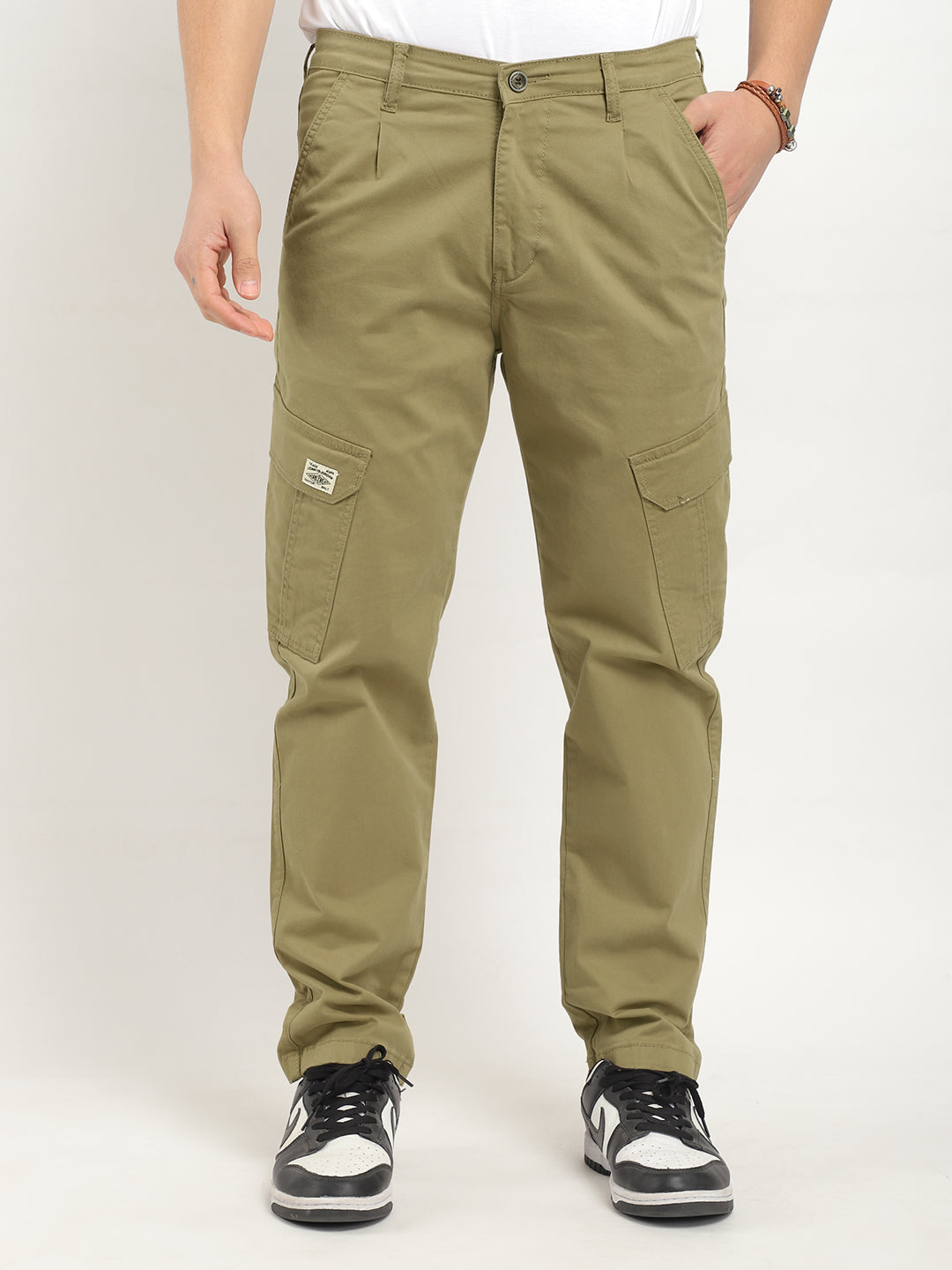 Regal Wears Khaki Cotton Cargo