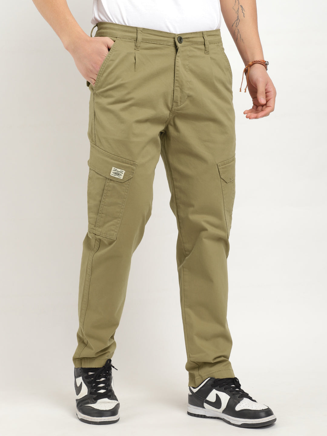 Regal Wears Khaki Cotton Cargo