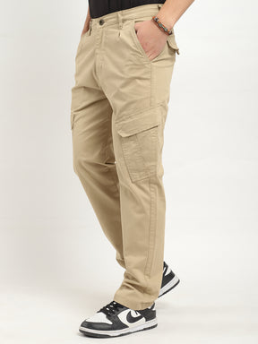 Regal Wears Beige Cotton Cargo