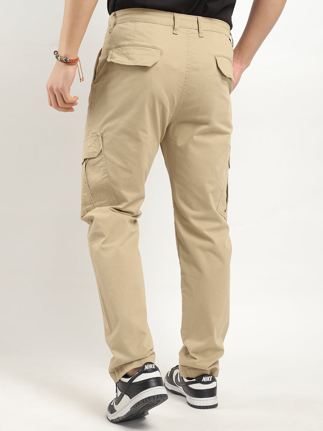 Regal Wears Beige Cotton Cargo