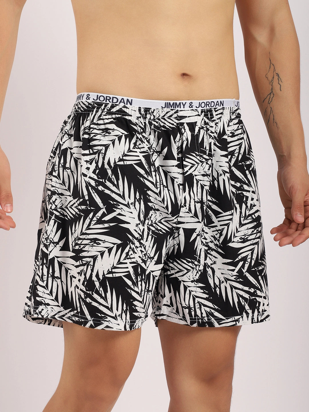 Cessino Drift Black Print Boxer