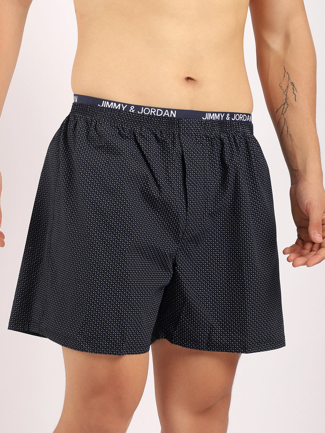 Play The Dots Dark Blue Boxer