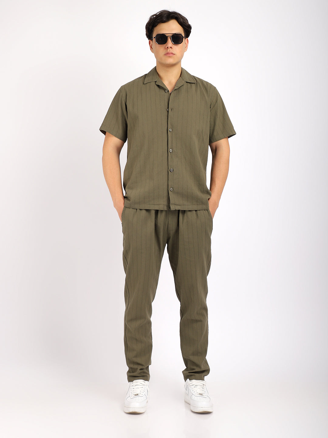 Savage Linen Basil Green Co-Ord Set