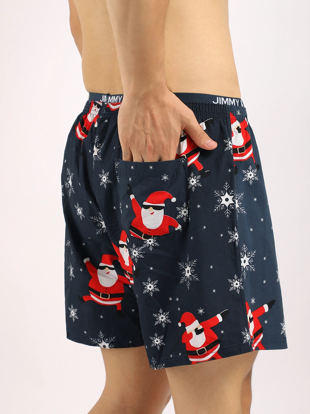 Snow Flake Dark Blue Boxer