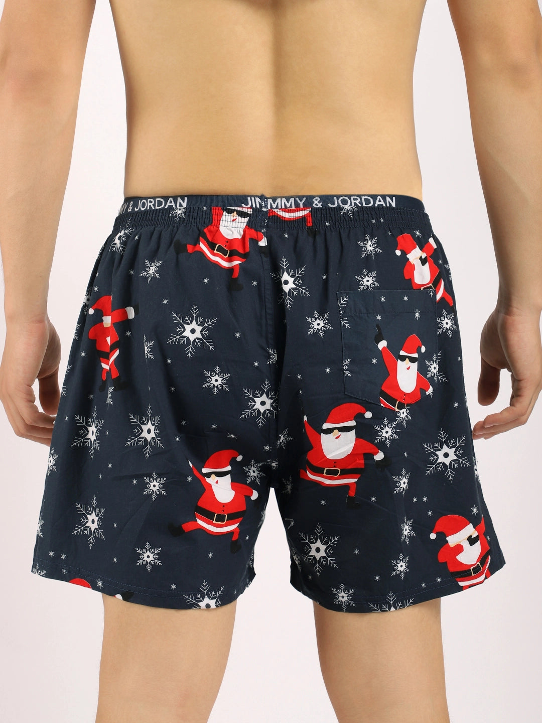 Snow Flake Dark Blue Boxer