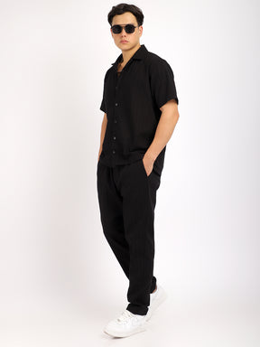 Savage Linen Black Co-Ord Set