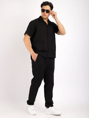 Savage Linen Black Co-Ord Set