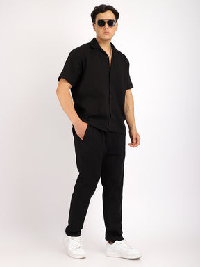 Savage Linen Black Co-Ord Set