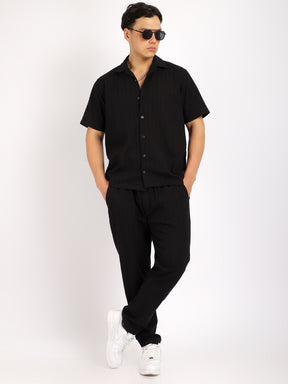 Savage Linen Black Co-Ord Set