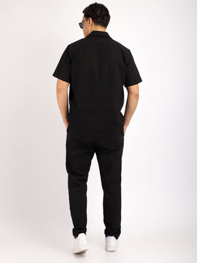Savage Linen Black Co-Ord Set