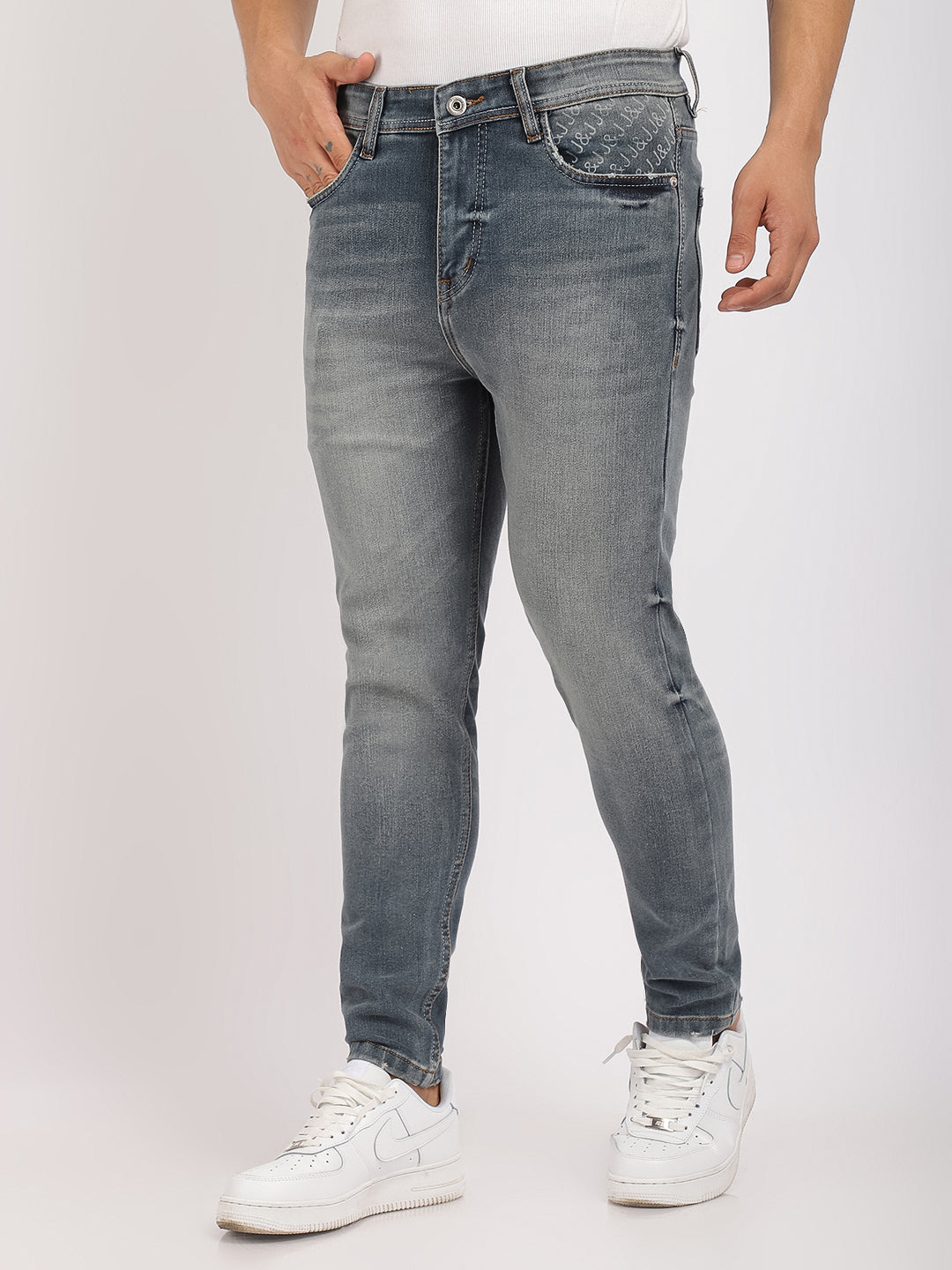 Dark Grey Denim Jeans