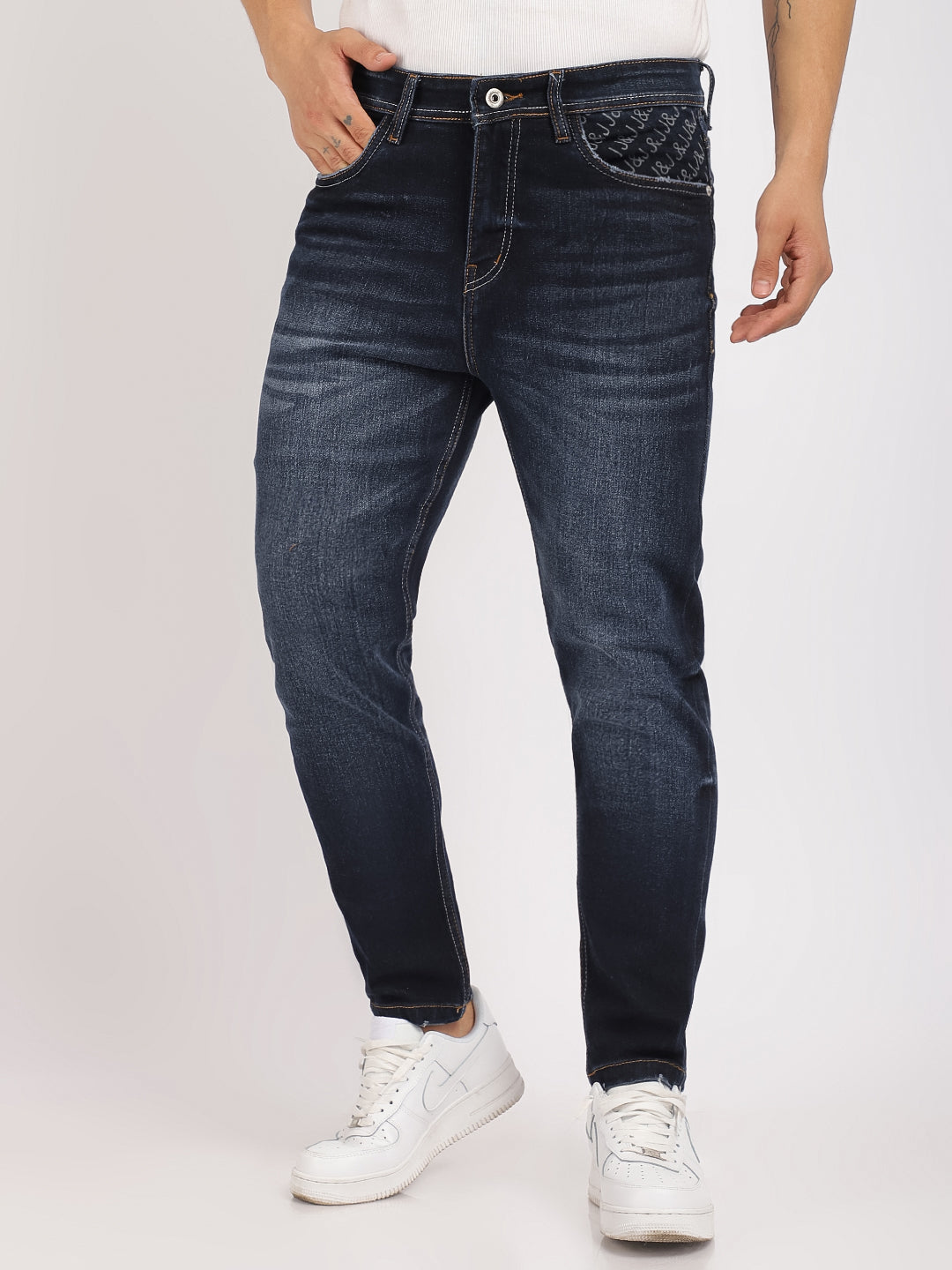 Dark Blue Denim Jeans