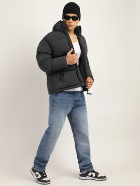 Oxford Street Style Grey Puffer Jacket