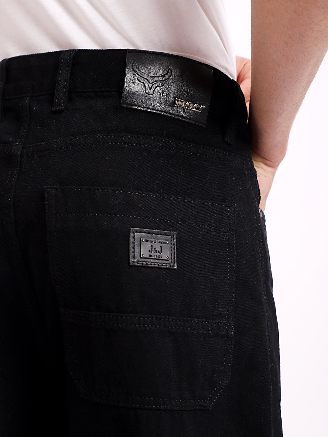 Nightline Black Baggy Fit Jeans