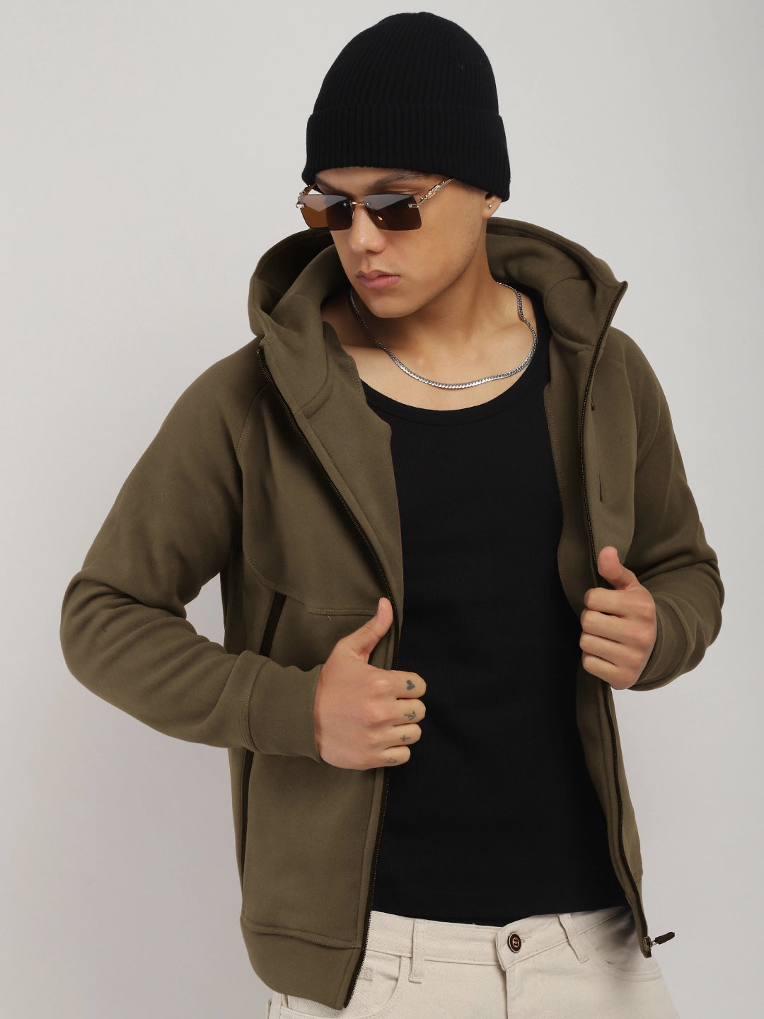 Wayfarer Brown Velvet Hoodie