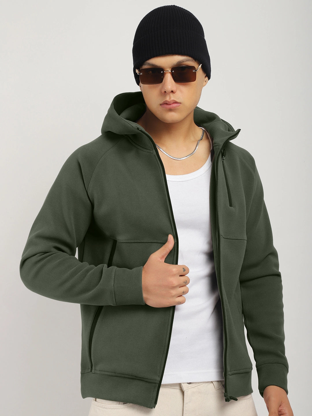 Wayfarer Green Velvet Hoodie