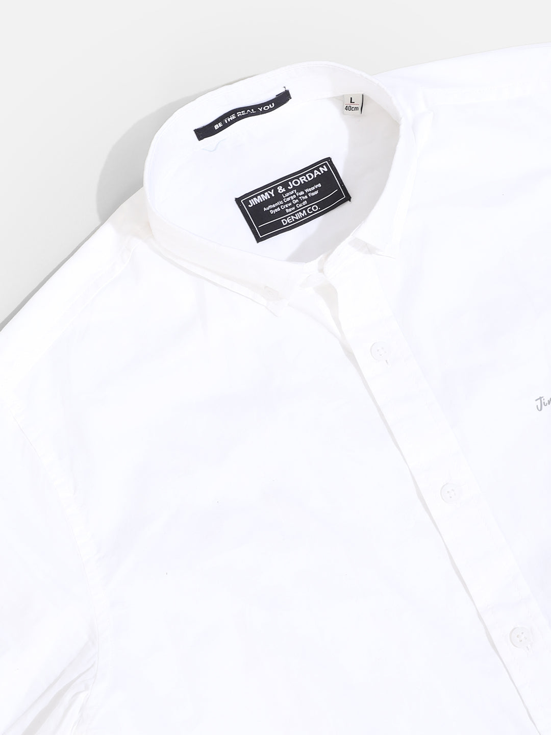 Calista White Mandarin Shirt