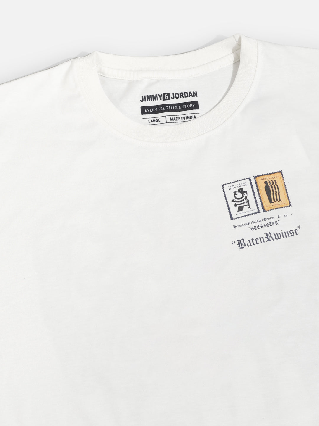 "BatenRwinse* Oversized White T-Shirt