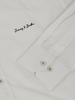 Fabric Pepar Cotton Classic White Full Sleeve Shirt