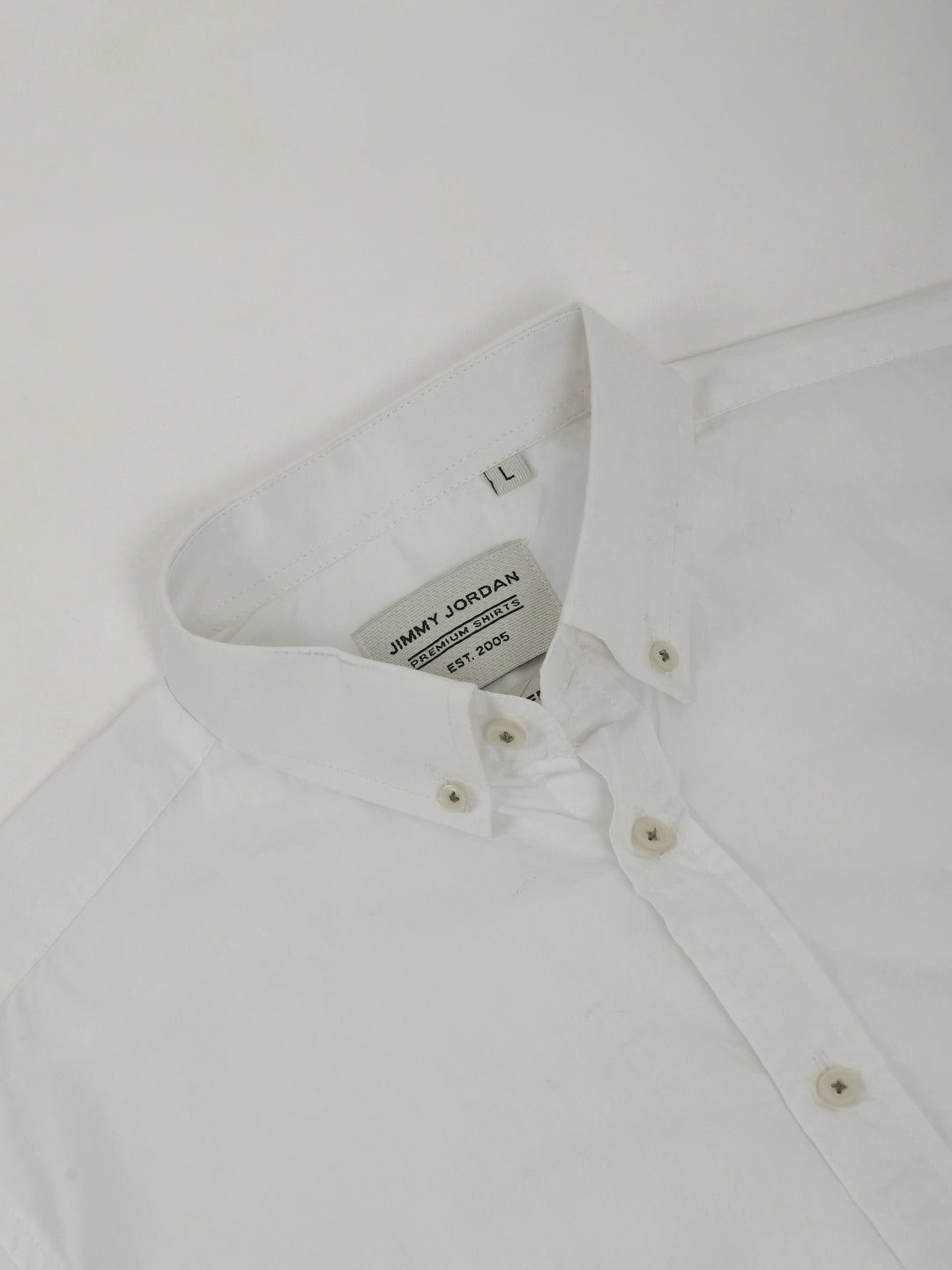 Fabric Pepar Cotton Classic White Full Sleeve Shirt