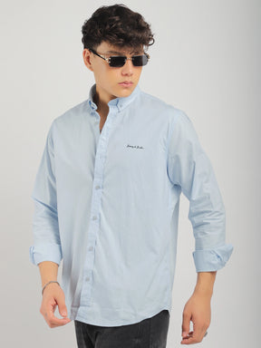 Fabric Pepar Cotton Classic Sky Full Sleeve Shirt