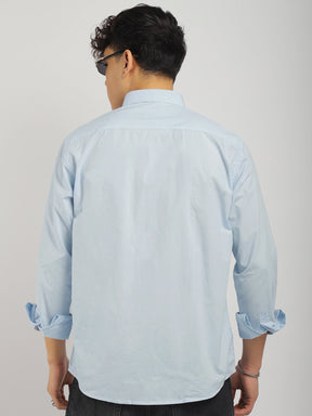 Fabric Pepar Cotton Classic Sky Full Sleeve Shirt