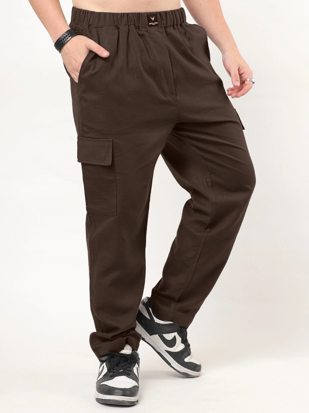 Linen Atlanta Coffee Cargo Co Ord Set