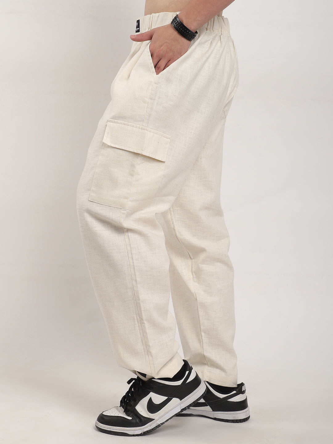 Linen Atlanta Cream Cargo Co Ord Set