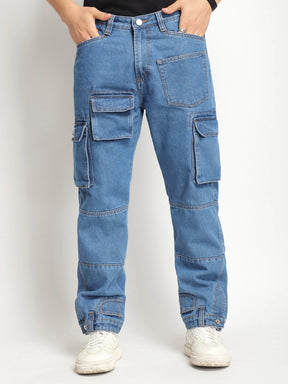 Eton Essentials Blue Denim Cargo