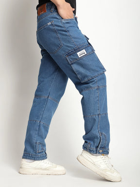 Eton Essentials Blue Denim Cargo