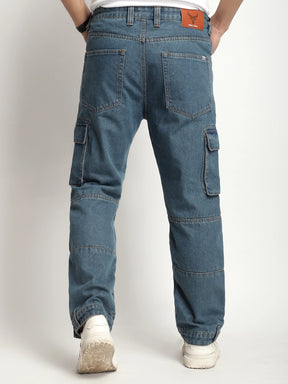 Eton Essentials Tint Blue Denim Cargo