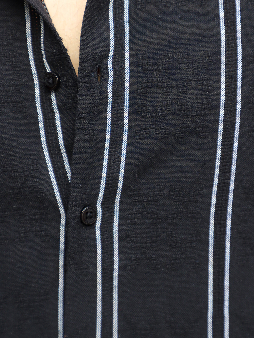 Luca Linen Black Stripe Shirt