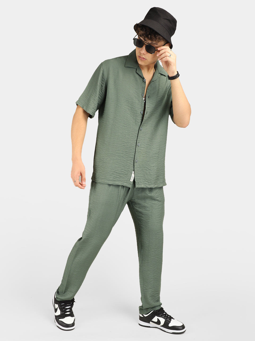 Linen Atlantica Green Co-Ord Set