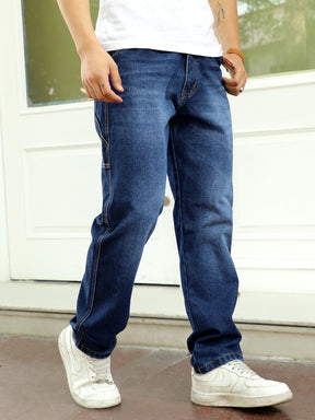 Men Dark Blue Denim Jeans