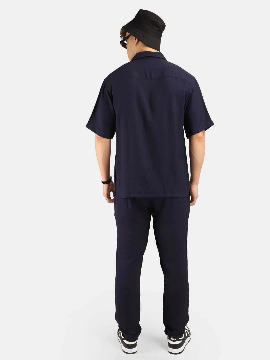 Linen Atlantica Navy Co-Ord Set