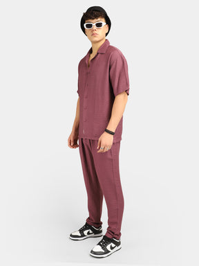 Linen Atlantica Purple Co-Ord Set